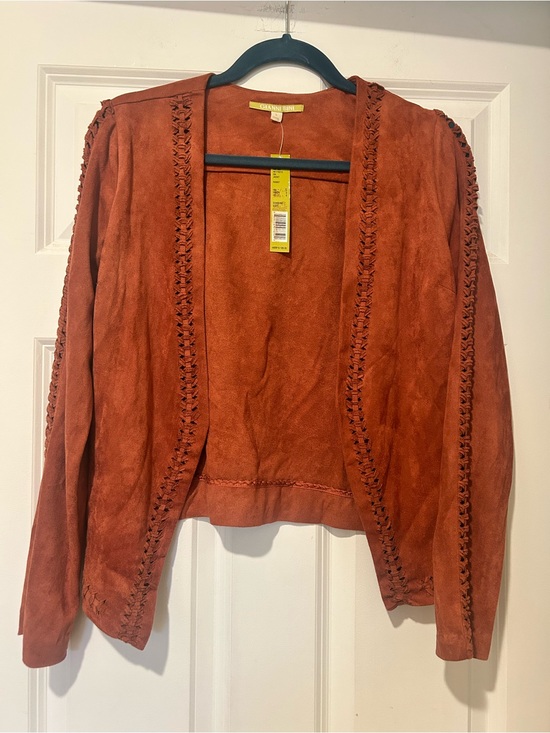 Gianni Bini Jackets & Blazers - NWT Gianni Bini Boho Vegan Suede Blazer with Braided Accents